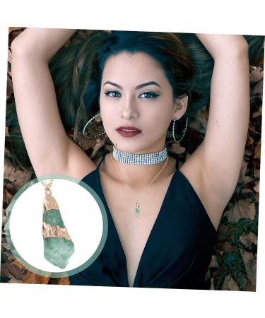 KALLORY 1pc Crystal Rough Necklace Healing Crystal Necklace Clavicle Chain Neck Decoration Grace Miss Tennis - Buy Online on SooperMarket.com