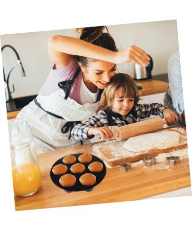 OUNONA 6 Pcs Silicone Cake Cup Silicone Cupcake Pan Air Fryer Cupcake Mold Popsicle Mould Nonstick Cupcake Pan Cakes Silicone Mold Silicone Cupcake Mold Dessert Cups Muffin Electric Fryer 21X21X4.5CMx3pcs Blackx3pcs - Buy Online on SooperMarket.com
