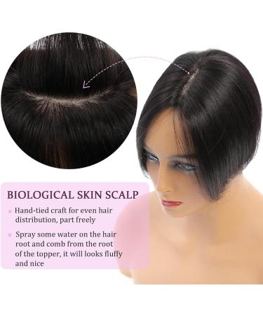 MORICHY Hair Toppers for Thinning Hair Women Real Hair Topper for Women Adding Extra Hair Volume Natural Black Clip in Hair Extensions 7inch Clip In Toppers 100% Remy Human Hair for Hair Loss 7inch-2clip 1B - Buy Online on SooperMarket.com