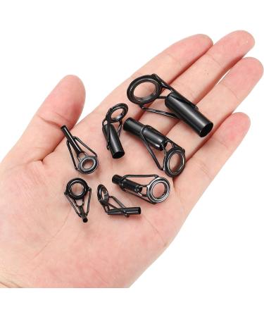 PATIKIL Fishing Rod Tip Repair Kit - 6pcs Stainless Steel Stake Ring Guide Replacement for Saltwater & Freshwater Fishing | 4.2-5.5mm - Buy Online on SooperMarket.com