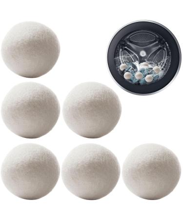 Dryer balls dryer balls made of natural wool felt balls for dryers 6 pieces of wool dryer balls dryer balls wool dryer balls for tumble dryer down jacket dryer balls