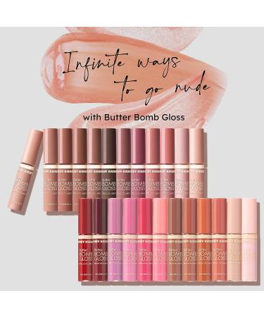 Ruby Kisses Butter Bomb Gloss - Natural Nude Lip Gloss with Vitamin E, Non-Sticky Formula - 7.8mL (Creampie) - Buy Online on SooperMarket.com