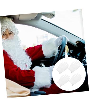 OSALADI 12pairs Gloves Paraffin Bath Mittens Christmas Santa Costume Santa Cosplay Costume Wax Bath Liners Paraffin Wax Liners Advanced Work Cotton Yarn White Labor Protection Cotton - Buy Online on SooperMarket.com