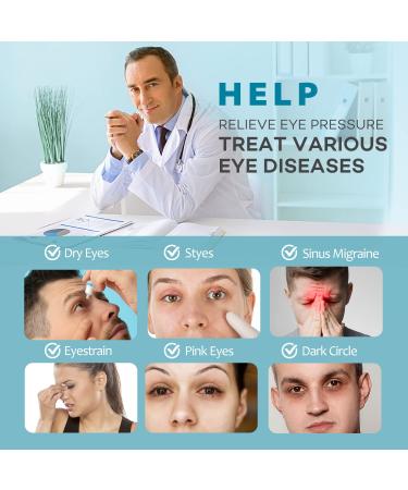 Heated Eye Mask - USB Electric Heating Pad for Dry Eyes & Therapy - Temperature & Timer Control for Sinus, Migraine, Stye - Warm Eye Compress Mask - Buy Online on SooperMarket.com