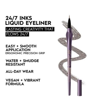 Urban Decay 24/7 Inks Liquid Eyeliner Pen - Water-Resistant, Smudge-Resistant, All Day Wear - Vegan Formula - Precision Tip - Oil Slick (Gunmetal Shimmer) - Buy Online on SooperMarket.com