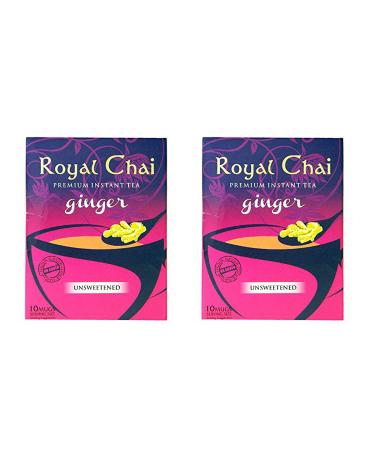 Royal Chai - Premium Instant Tea - Ginger (unsweetened) 180g x 2