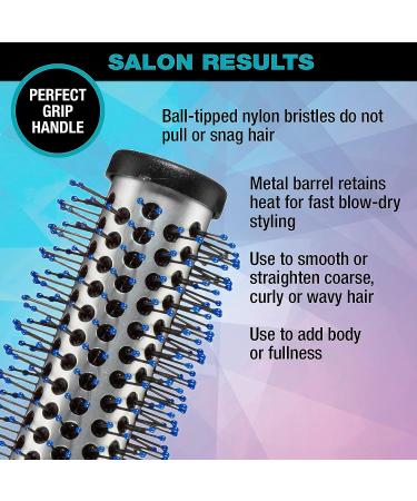 Conair Salon Results Small Metal Round Brush for Short to Medium Hair - Blow-Drying Hairbrush (Color May Vary) | 1 Count - Buy Online on SooperMarket.com