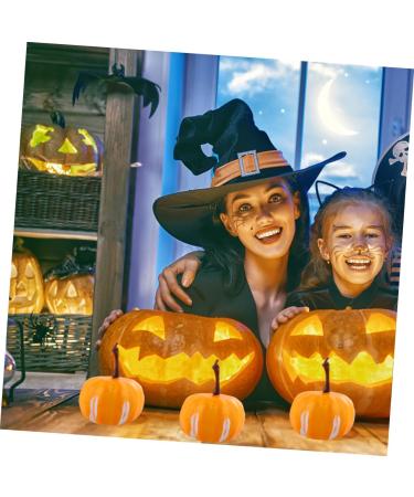 DECHOUS 20pcs Simulated Mini Pumpkin Halloween Decoration Simulation Pumpkin Halloween Pumpkin Crafts Fake Pumpkin Halloween Pumpkin Decoration Painted Decorate Little Pumpkin Foam Yellow 2.2X3.4CM - Buy Online on SooperMarket.com