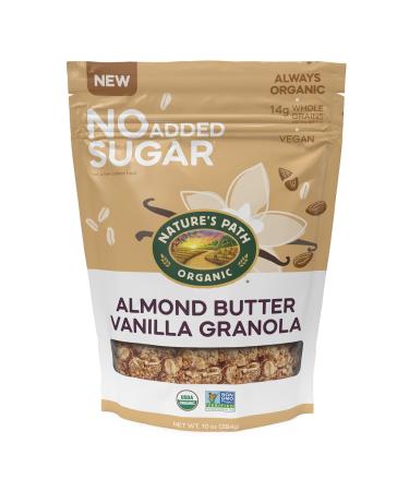Nature's Path Organic No Added Sugar Almond Butter Vanilla Granola, 10 Ounce (Pack of 5), Non-GMO, 14g Whole Grains, High Fiber