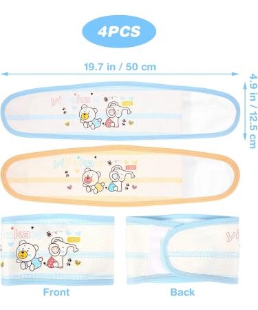 MagicLulu 4 Pcs Cotton Newborn Belly Belt & Umbilical Cord Cover Set - Buy Online on SooperMarket.com