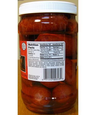 Reser's Hot Pickled Beef Polish Sausage Quart Jar - Authentic Flavor & Quality - Buy Online on SooperMarket.com