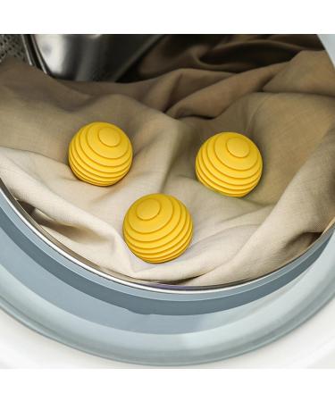 Washing Machine Balls Soft Washing Balls 3 Pcs Machine Ball Softener Tpr Reusable Laundry Balls Quick Drying Washing Balls Deep Cleaning Machine Balls Laundry Softener Balls Yellow - Buy Online on SooperMarket.com