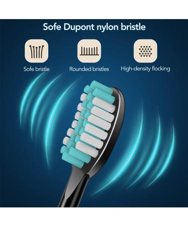 Sonicare Electric Toothbrush with 12 Dupont Brush Heads | 15 Cleaning Modes | 4 Hours Charging for 60 Days Use | Whitening Dental Care for Adults & Kids - Buy Online on SooperMarket.com