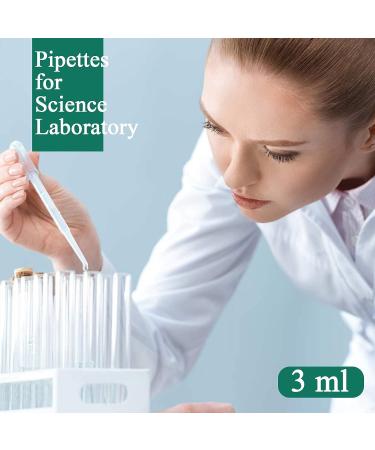 Moveland 200PCS 3ml Disposable Plastic Transfer Pipettes- Calibrated Dropper for Science Lab & DIY Art - Buy Online on SooperMarket.com