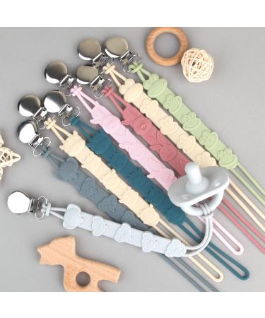Buy Kowlone Silicone Frog Pacifier Clips for Girls - 2-Pack Gray | Perfect Baby Shower Gift - Buy Online on SooperMarket.com