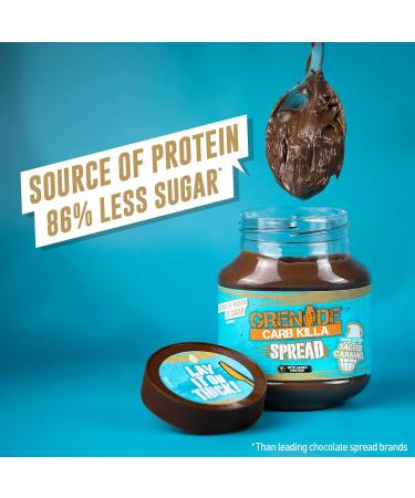 Grenade Carb Killa Protein Spread - Chocolate Chip Salted Caramel 1 x 360 g Jar - Buy Online on SooperMarket.com