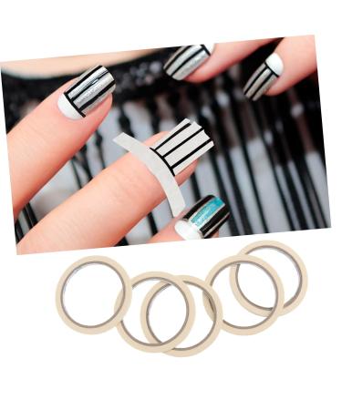 WOONEKY 5pcs Professional Masking Tape Manicure Tape Striping Tape Line Diy Decoration Line Stickers Stripe Tape Tool Nail - Buy Online on SooperMarket.com