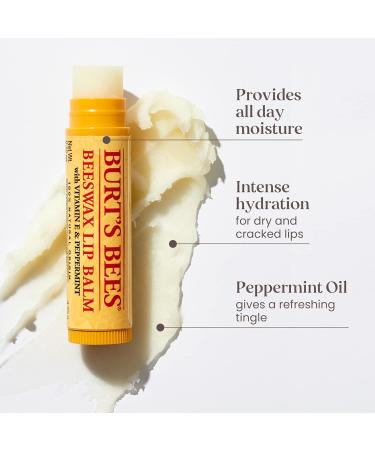 Burt's Bees Lip Balm Multipack Lip Balm Set With Beeswax & Vanilla Bean With Vitamin E Value Duo Pack 2x4.25g - Buy Online on SooperMarket.com