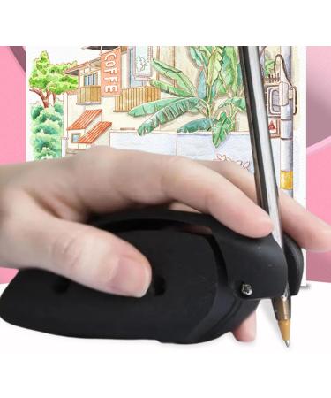 Tainrunse Ergonomic Pen Grip Drawing Aid for Limited Mobility Assistive Writing Tool Universal Compatibility Holder with Improved Control Black - Buy Online on SooperMarket.com