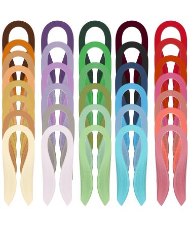 YURROAD Paper Quilling Kits 5mm Wide Paper with 33 Colors 3960 Strips and Slotted Tool (33 Pack 33 Colors)