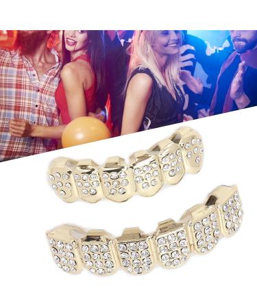 Hip Hop Teeth Set Teeth Protection Hip Hop Teeth Brace for Halloween Party for Hip Hop Fashion Shows for Birthday(gold) - Buy Online on SooperMarket.com
