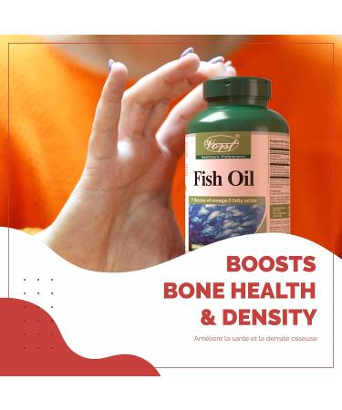VORST Fish Oil 2000mg Per Serving (1000mg Per Softgel) 180 Softgels | Halal Omega 3 Supplement for Heart Brain & Bone Health | Includes Fatty Acids DHA and EPA | Easy to Swallow and Digest Liquid Softgel Capsules | Women & Men | 1 Bottle - Buy Online on SooperMarket.com