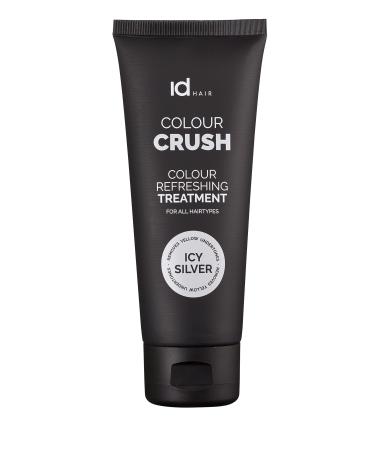 Idhair Color Crush Icy Silver - hair tint silver treatment - tint silver cream - hair color gray/tint gray -hair -hair -color for all hair types - 100 ml (1 Pack)