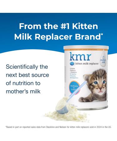 Pet-Ag KMR Kitten Milk Replacer Powder 12 oz Pack of 3 - Formula for Newborn Kittens - Easy to Digest & Enriched with Prebiotics, Probiotics, and Vitamins - Buy Online on SooperMarket.com