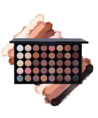 All-in-One Makeup Kit | 40 Colors Eyeshadow Palette & Full Starter Set | Perfect Christmas Gift for Women & Teens | Includes Brushes Brow Pencil & Mascara - Buy Online on SooperMarket.com
