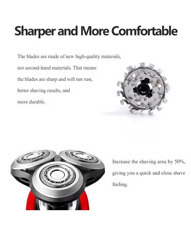 SH90 Replacement Heads for Philips Norelco Shaver S9000/S8000 Series - Compatible SH90/62 - 3 Pack - Buy Online on SooperMarket.com