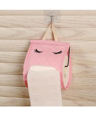 Toilet Paper | Hangable Cotton Cute Eyelash Shape Toilet Paper Organizer for Bathroom | Toilet Paper Dispenser Box for Camping Bathroom RV Car Travel No Glue or Drill Needed Dalynn Pink - Buy Online on SooperMarket.com