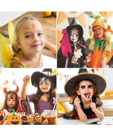 Face Paint Kit for Kids Large Water Based Paints 16 Large Water Based Paints 24 Stencils 2 Glitters Halloween Makeup Kit Face Paint Palette Face Paints Safe for Sensitive Skin (16 color) - Buy Online on SooperMarket.com