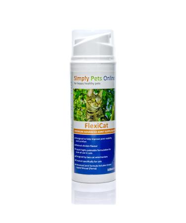 FlexiCat Gel - Cat Joint Supplement - Formulated By Vets - Extra Glucosamine - Cat Hip and Joint Care - 100ml