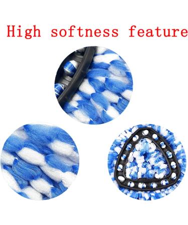 Microfiber Spin Mop Replacement Heads - 6 Pack for EasyWring RinseClean 2 Tank Bucket System - Buy Online on SooperMarket.com