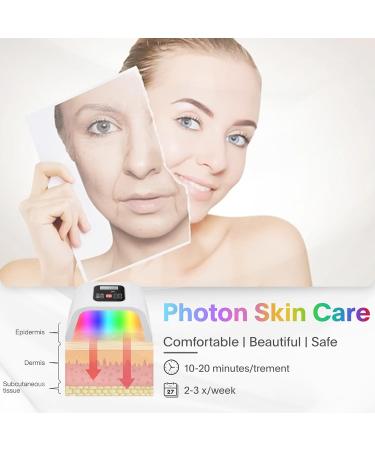 Fxtiaa LED Face Light Therapy Mask - 7 in 1 Color LED Facial & Body Beauty Device | International Shipping Available - Buy Online on SooperMarket.com