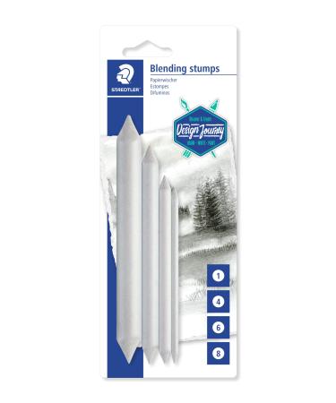 Staedtler Blending Stump Set, for Pastels, Graphite, Charcoal, Artist Blender, Pack of 4 Assorted Sizes, 5426-S BK4
