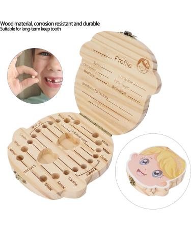 FILFEEL Wooden Baby Milk Tooth Box - Keepsake Organizer for Girls' Primary Teeth Collection - Buy Online on SooperMarket.com