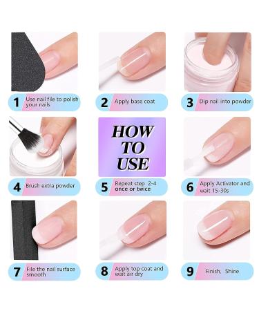 Wakaniya Dip Powder Nail Kit - 20 Colors Glitter Starter Kit for Beginners | Nail Dipping Powder Set with Activator, Top Coat, Base | Professional DIY Nail Art - Buy Online on SooperMarket.com