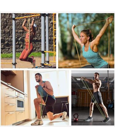 VEICK Resistance Bands Set of 4 - Heavy Stretch Exercise Bands for Men & Women | Pull Up Assistance & Home Gym Fitness Equipment - Buy Online on SooperMarket.com