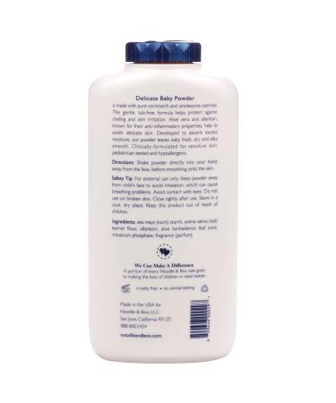 Noodle & Boo Delicate Baby Powder - Natural, Talc-Free (8.8 oz) - Buy Online on SooperMarket.com