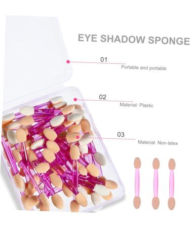 Mikinona 5 Boxes Double Ended Eyeshadow Brush Sponges Makeup Sponge Applicator Cream Applicator Plastic - Buy Online on SooperMarket.com