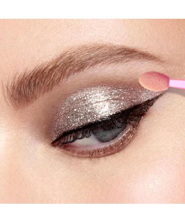 Baluue 100pcs Double Ended Eyeshadow Brush Dual Sides Eyeshadow Double-ended Eyedhadow Brush Eye Shadow Applicator Double-ended Eyeshadow Cosmetic - Buy Online on SooperMarket.com