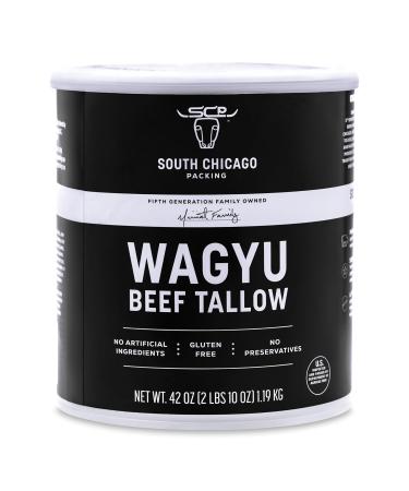South Chicago Packing Wagyu Beef Tallow, 42 Ounces, Paleo-friendly, Keto-friendly, 100% Pure Wagyu