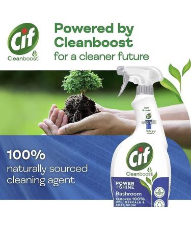 (6 x 700ml) Cif Power and Shine Bathroom Spray | Removes 100% of Limescale and Soap Scum | Water and Dirt Repellent Technology | Value Pack - Buy Online on SooperMarket.com