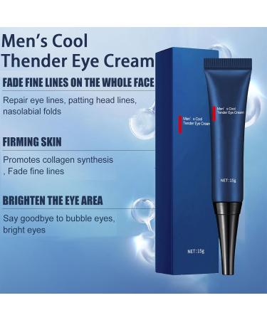 Men's Eye Cream - Anti Aging Caffeine Gel for Dark Circles & Puffiness | Hydrating Peptide Formula for Wrinkles & Bags - Buy Online on SooperMarket.com