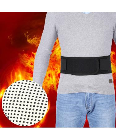 Waist Support Belt New Self Heating Tourmaline Magnetic Therapy Black Waist Protection Belt Lumbar Support