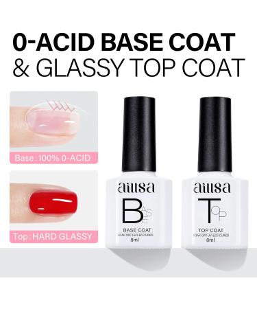 AILLSA Red Gel Nail Polish Set Burgundy Red White Sparkle Gel Polish with Base and Top Coat Valentine's Day Gift Red Sliver Glitter Nail Polish Gel Winter colors Soak Off U V Gel Starter Kit A6-candy Cane - Buy Online on SooperMarket.com