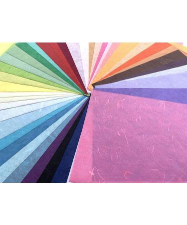50 Sheets Thin Mulberry Paper - Mixed Colors A4 Sheets for Art, Origami, Craft & Card Making - Buy Online on SooperMarket.com