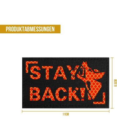 Oneigris Hi-Vis Reflective Dog Patches - Orange/Black Laser-Cut Design for Enhanced Visibility | International Shipping Available - Buy Online on SooperMarket.com