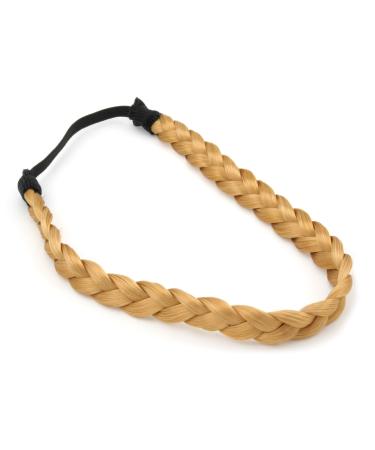 Golden Blonde Faux Hair Plait Headband Hair Accessories by Zest